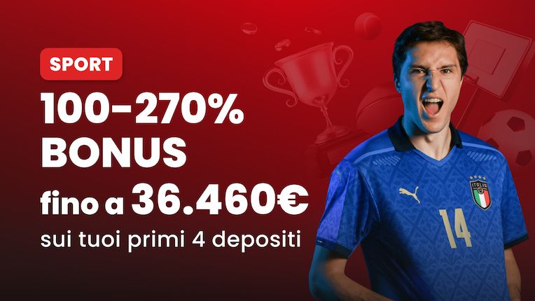 Bonus Sport – Fino al 270%